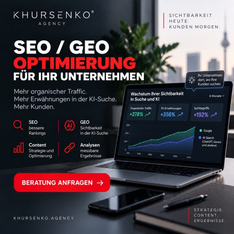 SEO- und GEO-Optimierung für Ihr Unternehmen